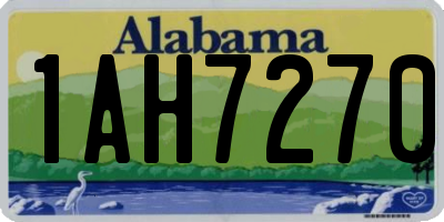 AL license plate 1AH7270
