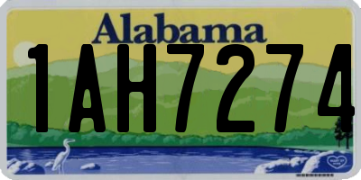 AL license plate 1AH7274