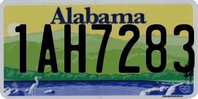 AL license plate 1AH7283