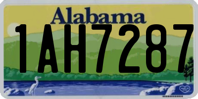 AL license plate 1AH7287