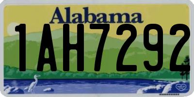 AL license plate 1AH7292