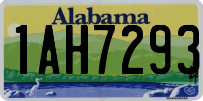 AL license plate 1AH7293