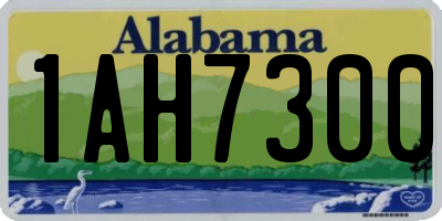AL license plate 1AH7300