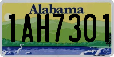 AL license plate 1AH7301