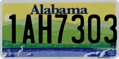 AL license plate 1AH7303