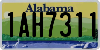 AL license plate 1AH7311