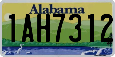 AL license plate 1AH7312