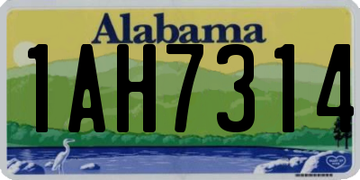 AL license plate 1AH7314