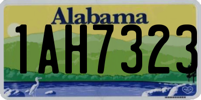 AL license plate 1AH7323