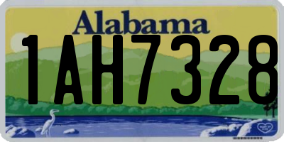 AL license plate 1AH7328