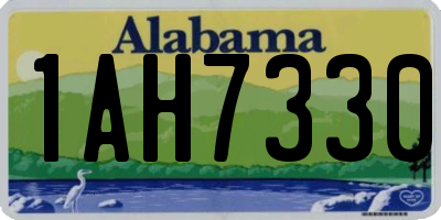 AL license plate 1AH7330
