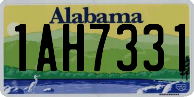 AL license plate 1AH7331