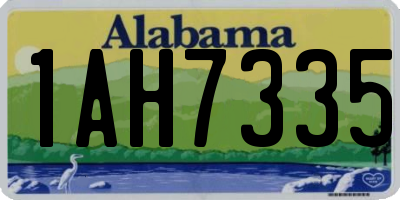 AL license plate 1AH7335