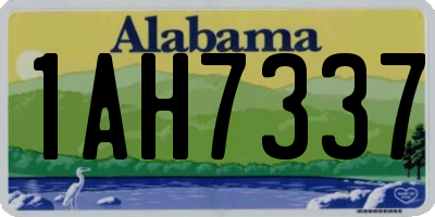 AL license plate 1AH7337