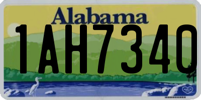 AL license plate 1AH7340