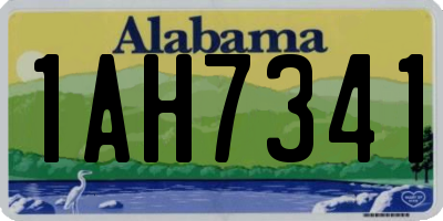 AL license plate 1AH7341