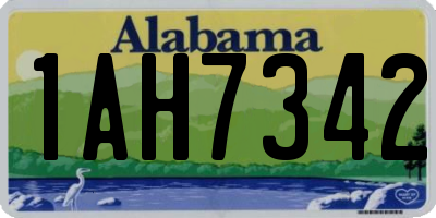 AL license plate 1AH7342