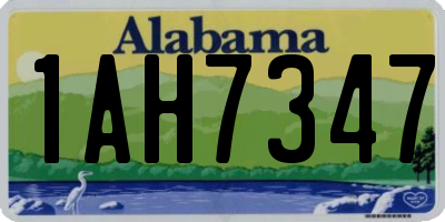 AL license plate 1AH7347