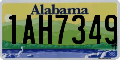 AL license plate 1AH7349