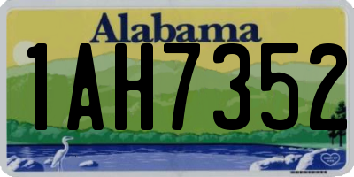 AL license plate 1AH7352