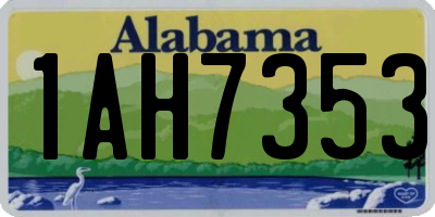 AL license plate 1AH7353