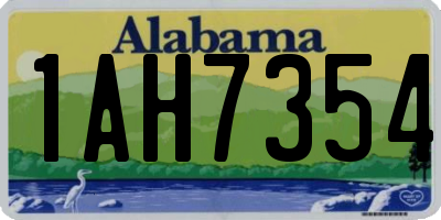AL license plate 1AH7354