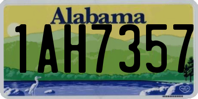 AL license plate 1AH7357