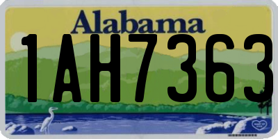 AL license plate 1AH7363