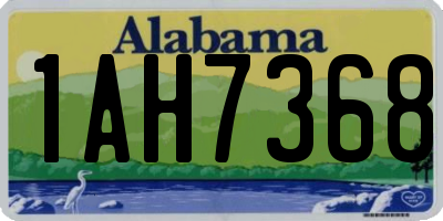 AL license plate 1AH7368