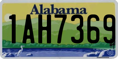AL license plate 1AH7369