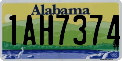AL license plate 1AH7374