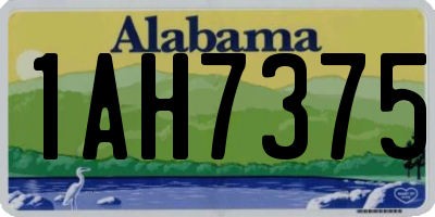 AL license plate 1AH7375