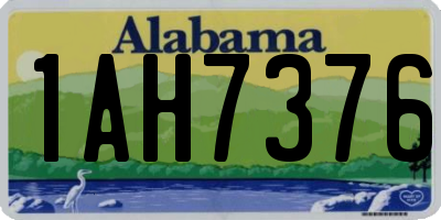 AL license plate 1AH7376