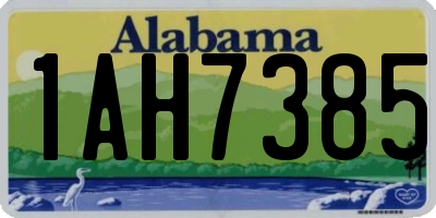 AL license plate 1AH7385
