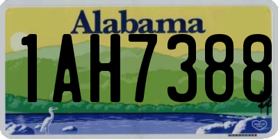 AL license plate 1AH7388