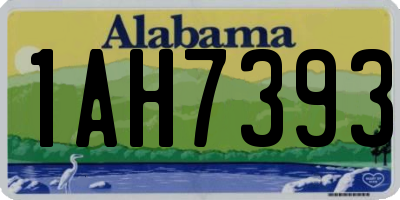 AL license plate 1AH7393