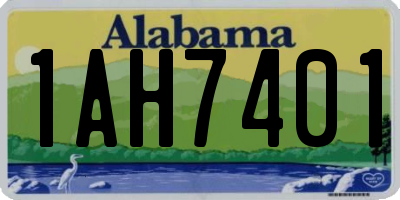 AL license plate 1AH7401