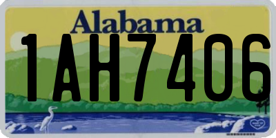 AL license plate 1AH7406