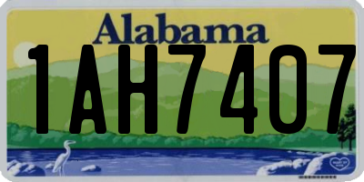 AL license plate 1AH7407