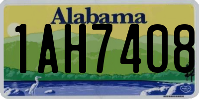 AL license plate 1AH7408