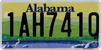 AL license plate 1AH7410