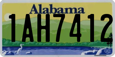 AL license plate 1AH7412