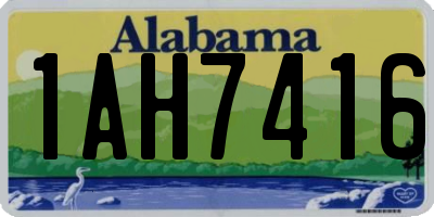 AL license plate 1AH7416