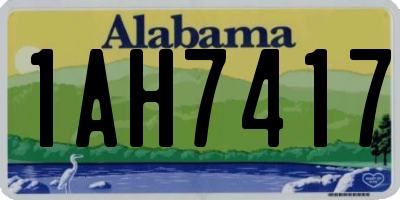 AL license plate 1AH7417