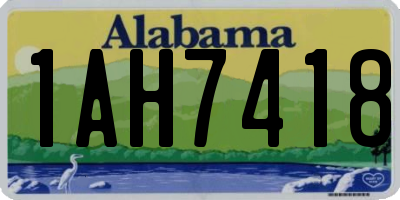 AL license plate 1AH7418