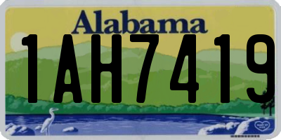 AL license plate 1AH7419
