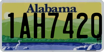 AL license plate 1AH7420