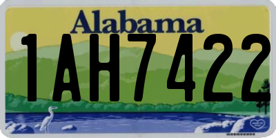 AL license plate 1AH7422