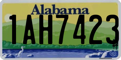 AL license plate 1AH7423