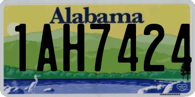 AL license plate 1AH7424